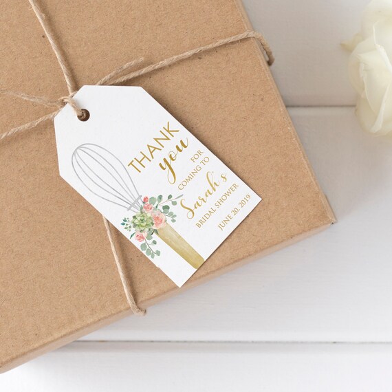 Whisked Away Favor Tags | Kitchen Bridal Shower Favor Tag | Whisk | Printable or Printed Il_570xn