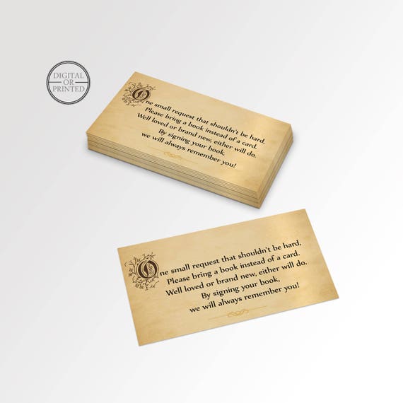 Once Upon a Time Book Request | Storybook Book Request | Books for Baby Insert | Babies Library Insert | Printed | Printable Il_570xn