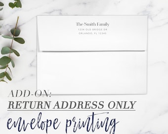Return Address Envelope Printing, Return Address ONLY