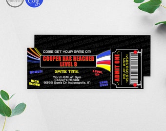 arcade tickets etsy