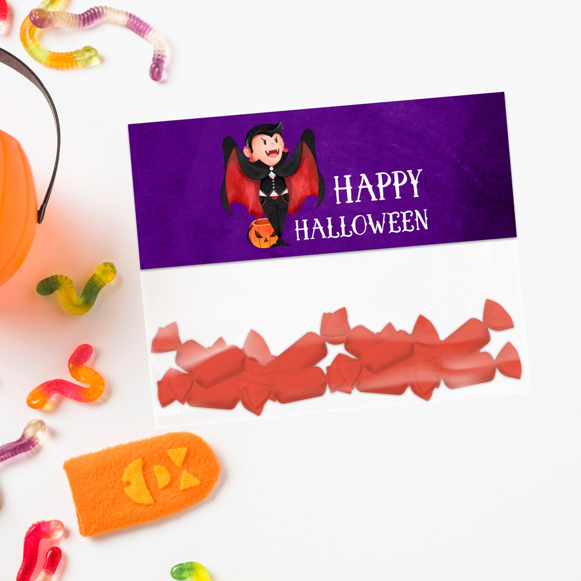 Halloween Treat Bag Topper Halloween Treat Bag Label Class Etsy