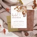 Fall Bridal Shower Invitation | Autumn Bridal Shower Invite | Printed or Editable Digital File 