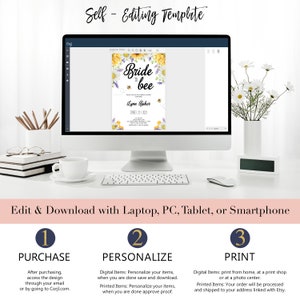 Bee Bridal Shower Invitation | Bride to bee Bridal Shower Invite | Printed or Digital image 5