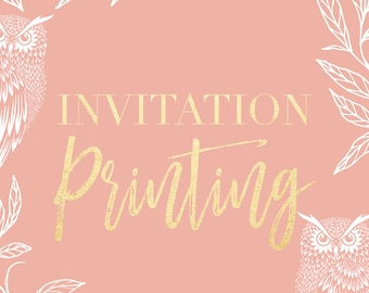 Printing Invitations, Printing Service