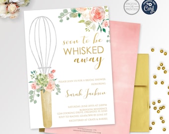 Kitchen Bridal Shower Invitation | Soon to Be Whisked Away | Printed or Digital