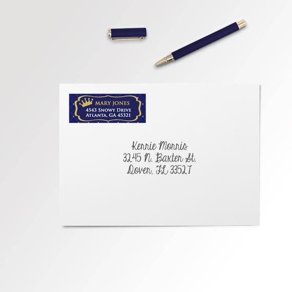 Little Prince Address Labels | Prince Baby Shower Return Labels | Return Labels | Printable Return Labels | Baby Shower Decor Il_570xn