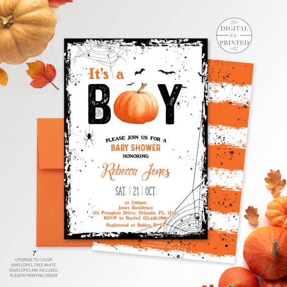 Boys Blue Fall Pumpkin Drive By Baby Shower Invitations With Envelopes Pumpkin Baby Shower Invitations For Boys Boys Blue Fall Pumpkin Drive By Baby Shower Invitations With Envelopes Pumpkin Baby Shower Invitations For Boys
