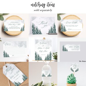 Baby it's Cold Outside Baby Shower Invitations | Winter Baby Shower Invite | Gender Neutral | Digital or Printed image 4