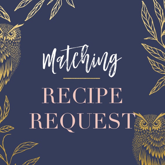 Recipe Request Insert, Matching Recipe Insert, Bridal Shower Party Coordinates, Digital or Printed Il_570xn