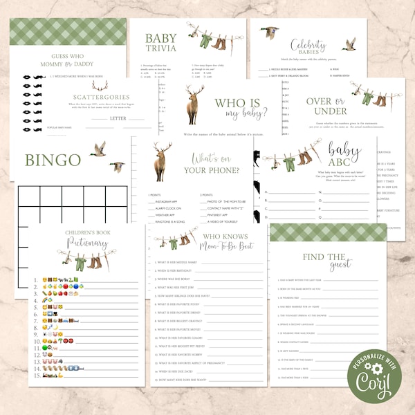 Hunting Baby Shower Etsy