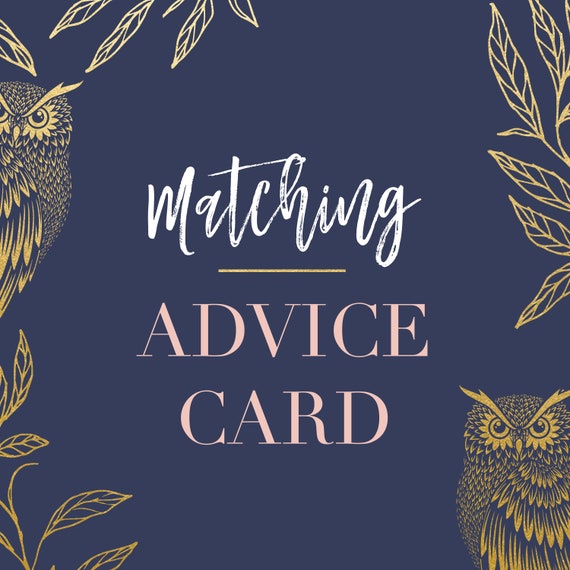Advice Cards, Matching Advice Card, Matching Party Coordinates, Digital or Printed Il_570xn
