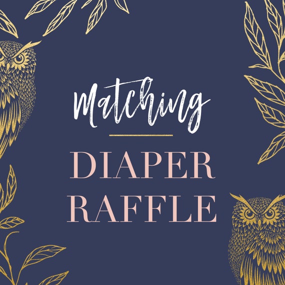 Matching Diaper Raffle Tickets, Matching Baby Shower Diaper Raffle, Diaper Ticket, Diaper Raffle Insert, Digital or Printed Il_570xn