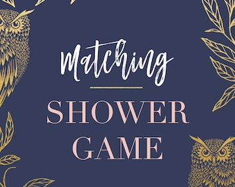Matching Baby or Bridal Shower Game - Digital or Printed