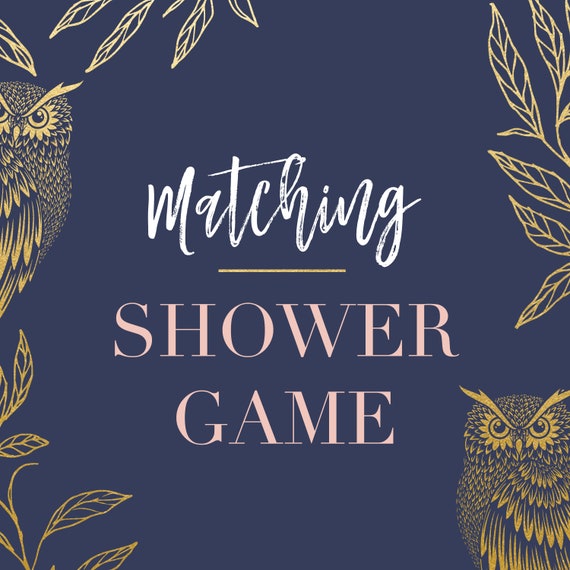 Matching Baby or Bridal Shower Game - Digital or Printed Il_570xn
