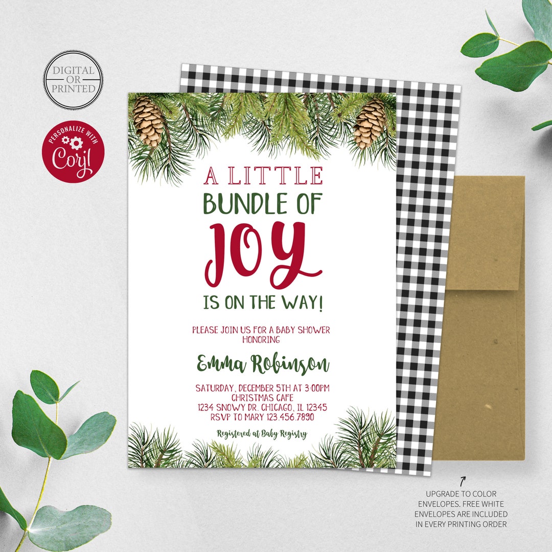 A Little Bundle of Joy Baby Shower Invitation