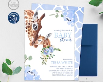 Giraffe Baby Shower Invitation