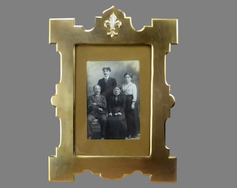 Antiker französischer Ormolu Bilderrahmen aus Messing - Eleganter Vintage Bilderrahmen