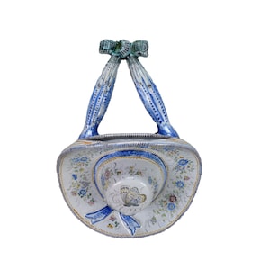 French Antique Hat Wall Pocket