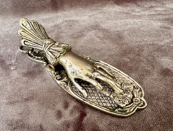 French Antique Nickel-plated Bronze Money Clip - image 3