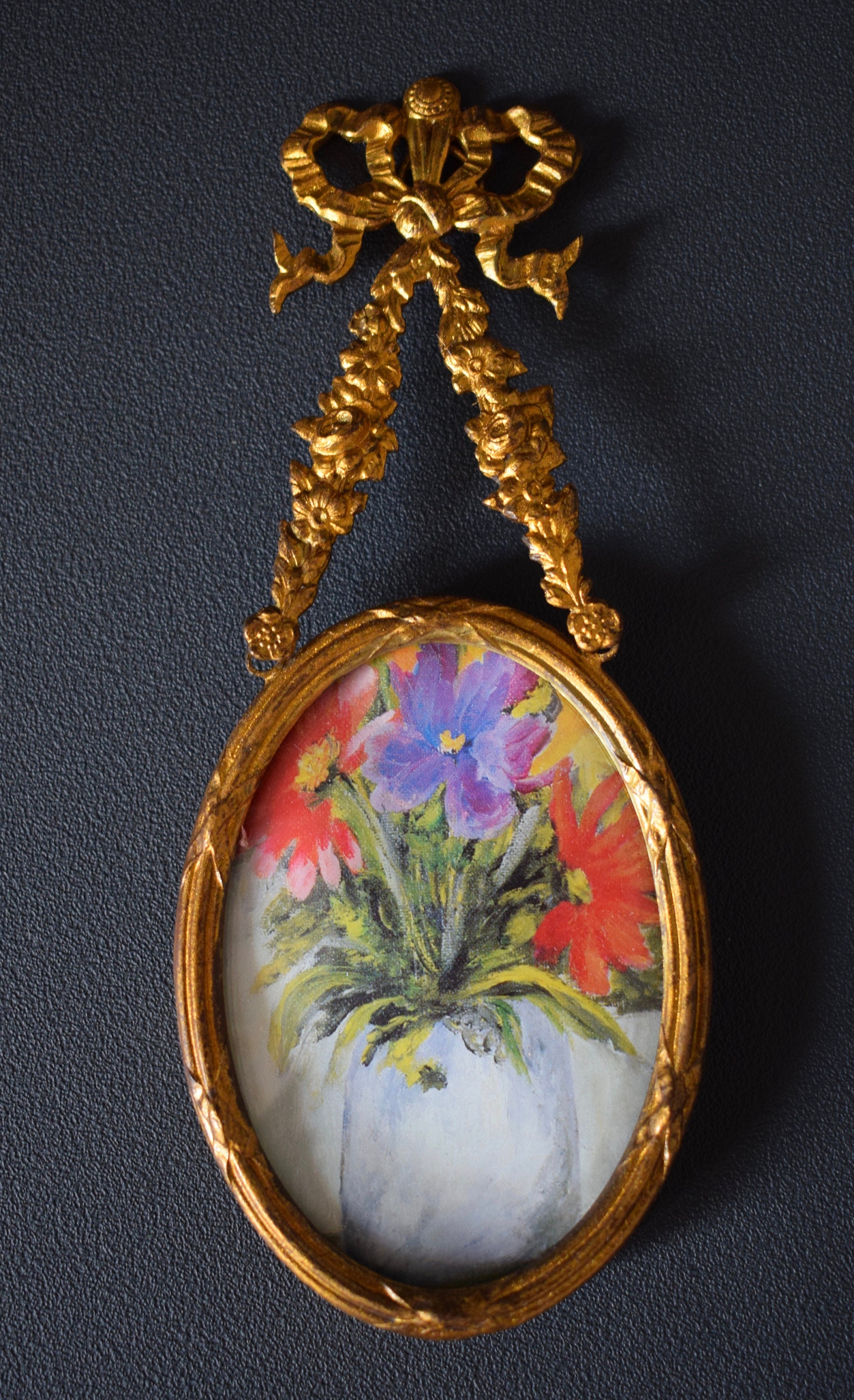 Cadre Photo Mural en Bronze Louis Xvi