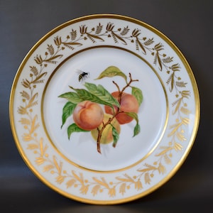 Vintage French Limoges Porcelain Hand Painted Plate Signed