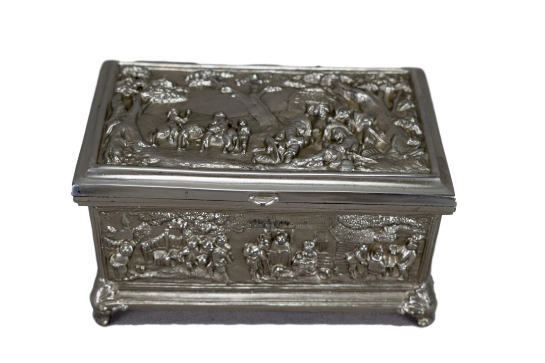 French Antique Jewelry Box 19th Etsy