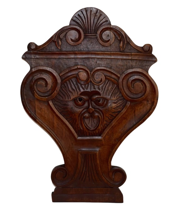 French Antique Hand Carved Furniture Ornament Grotesque French Antique Hand Carved Furniture, Hand Carved Furniture