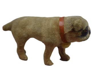 Antique Pug Carlin Putz Dog – Vintage Collectible Ceramic Dog Figurine