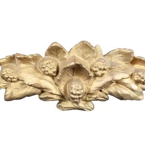 French 19th Century Antique Bronze Pediment Ornate Architectural Piece