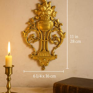 Antique Bronze Ornement, French Antique Furniture Bronze, Louis XVI style, 19th century wall mount