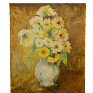 French Post Impressionist Still Life with Summer Sunflowers by MRP Home Decor Gift