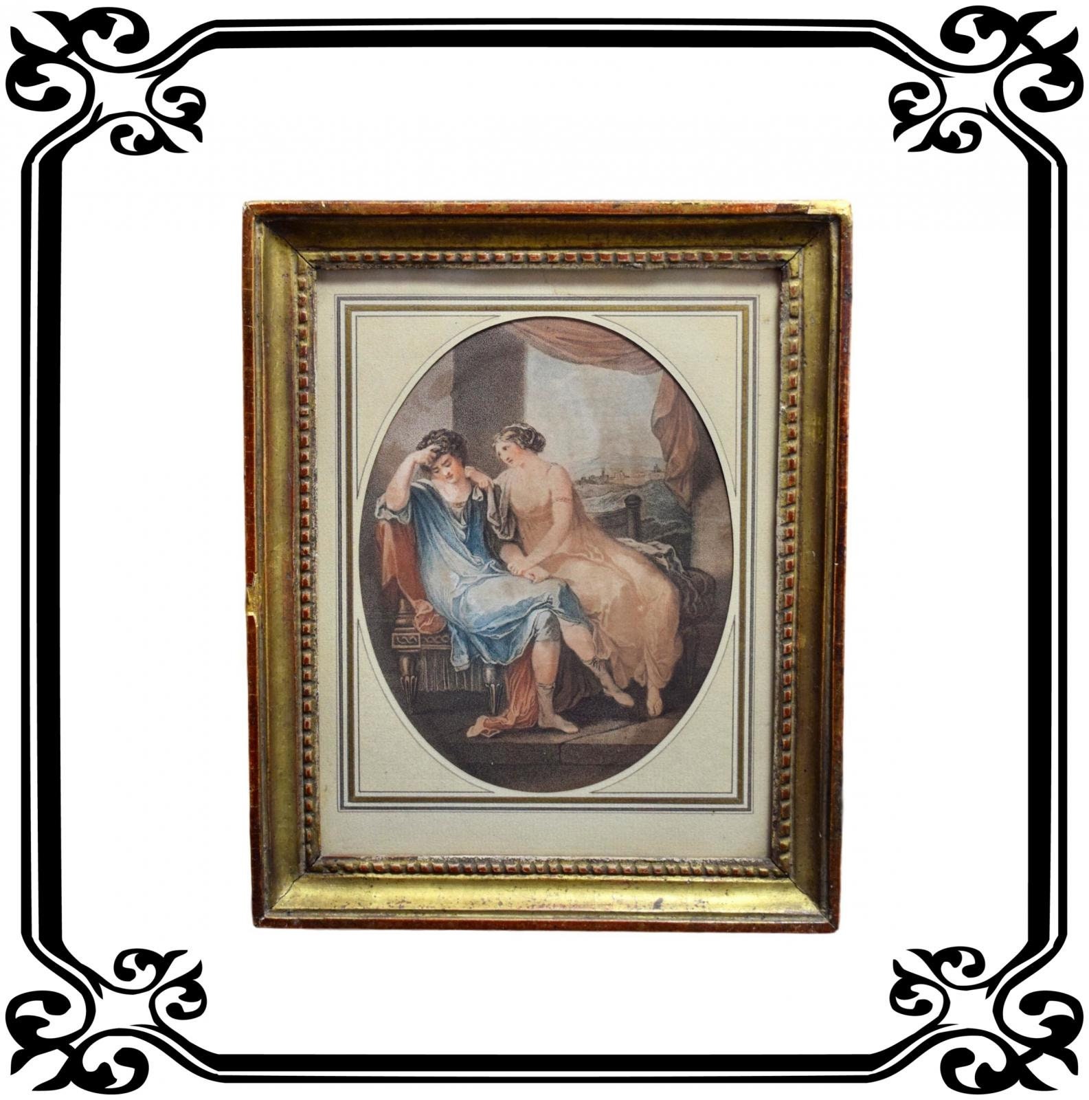 Français Peinture- Peinture de Gravure - 19Ème