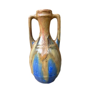 1920&#39;s Méténier stoneware vase, Grès Méténier, French ceramist Gift