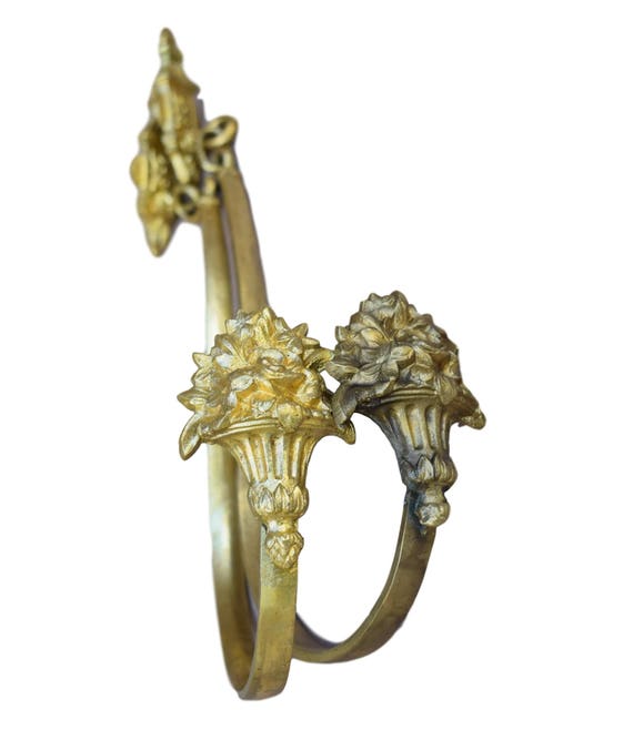 Antique French Ormolu Bronze Curtain Tiebacks Pair Of Etsy
