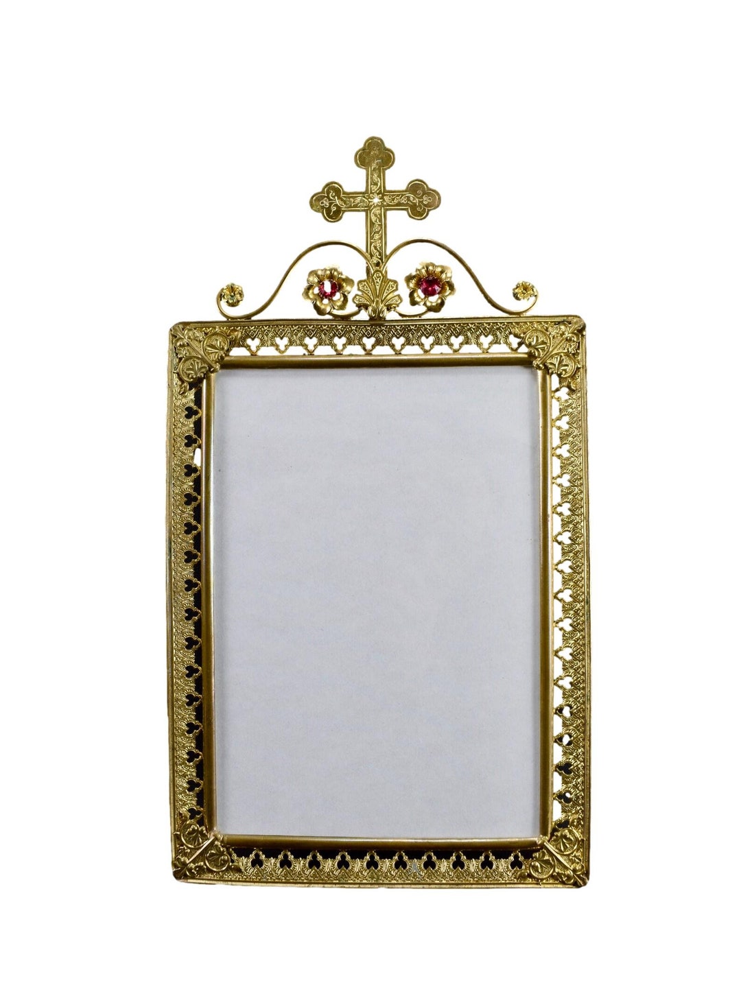 19th Century French Antique Large Religious Frame, Vintage Sacred Art ...