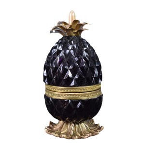 Antique French Pineapple Box Vintage Decorative Trinket Storage