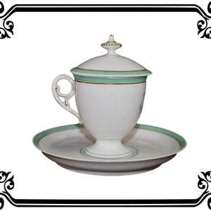French Porcelain cream pot Paris 19th  Saint Honoré Paris N1