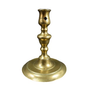 Rare 17th Haute Epoque Antique Bronze Candlestick, Candle Holder