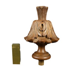 French Antique Wood Stairwell Finial 2