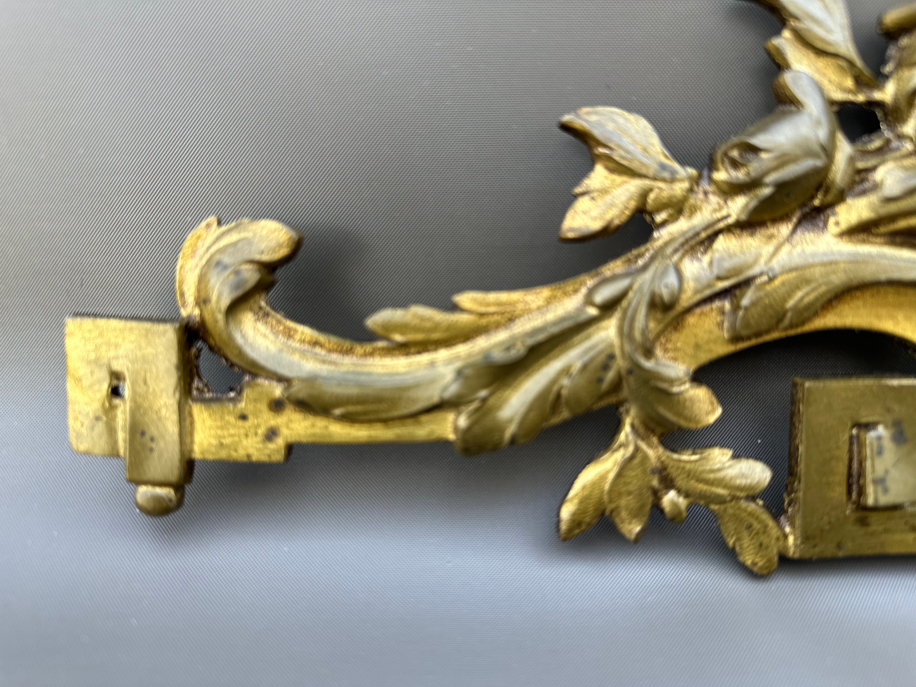 Antique French Bronze Pediment Furniture Hardware French Etsy