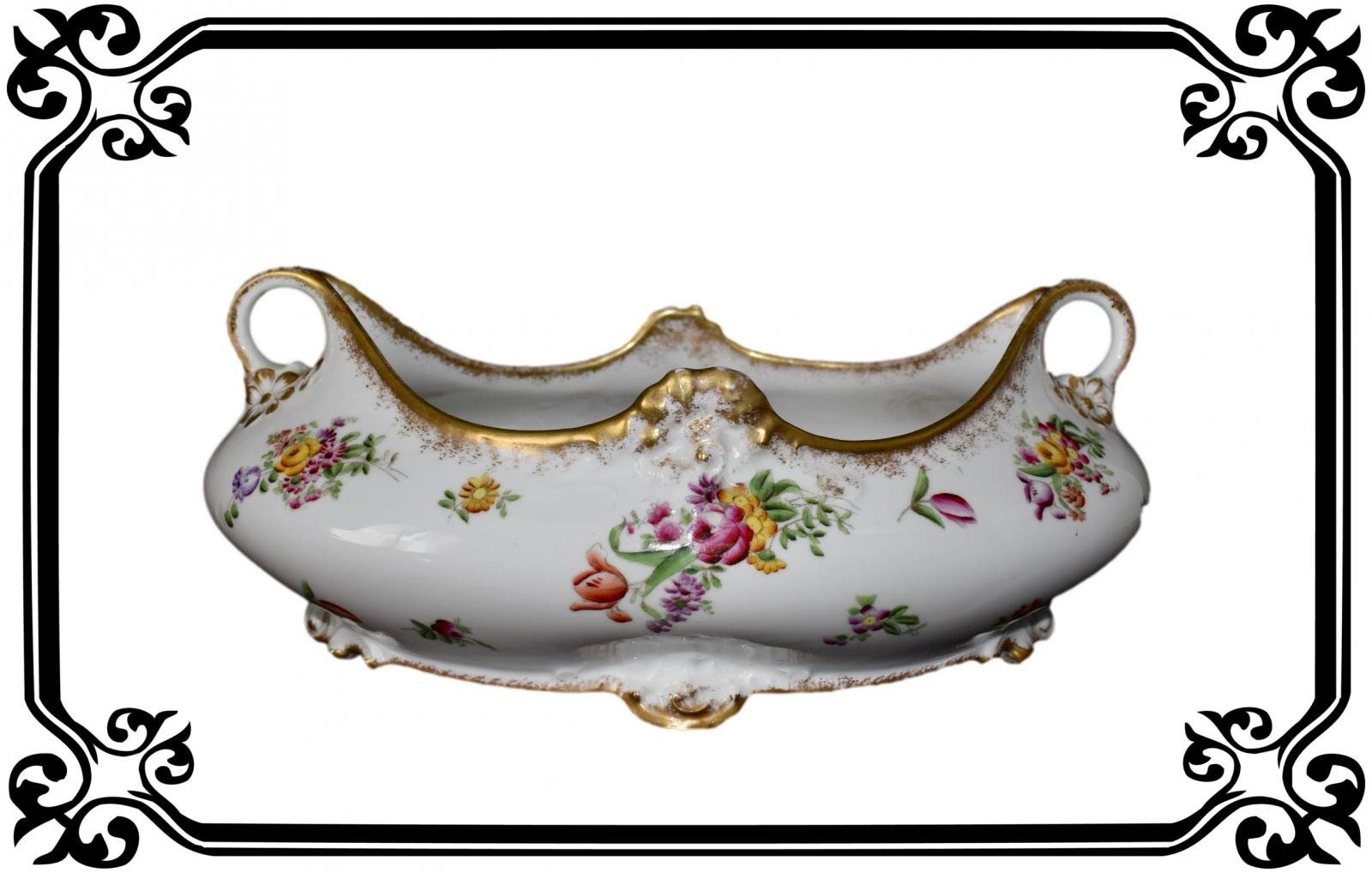 Vintage Français Art Nouveau Limoges Porcelaine Jardinière Planter Cache Pot