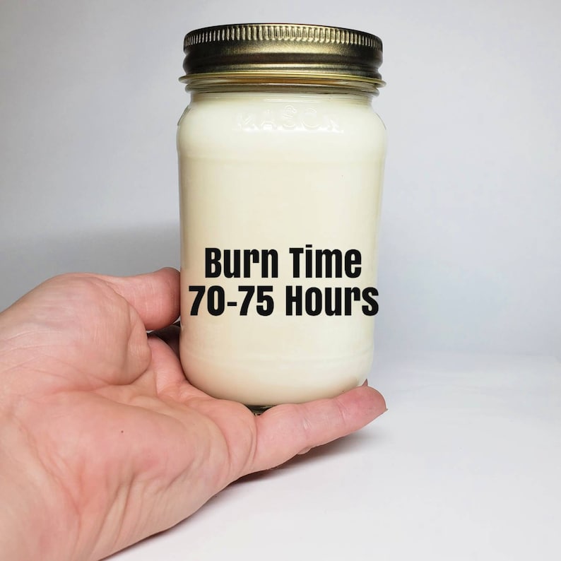 Cinnamon Essential Oil Candle Wood Wick Soy Candle in Mason Jar Holiday Candle Handpoured Candle Organic Candle Aromatherapy Candle