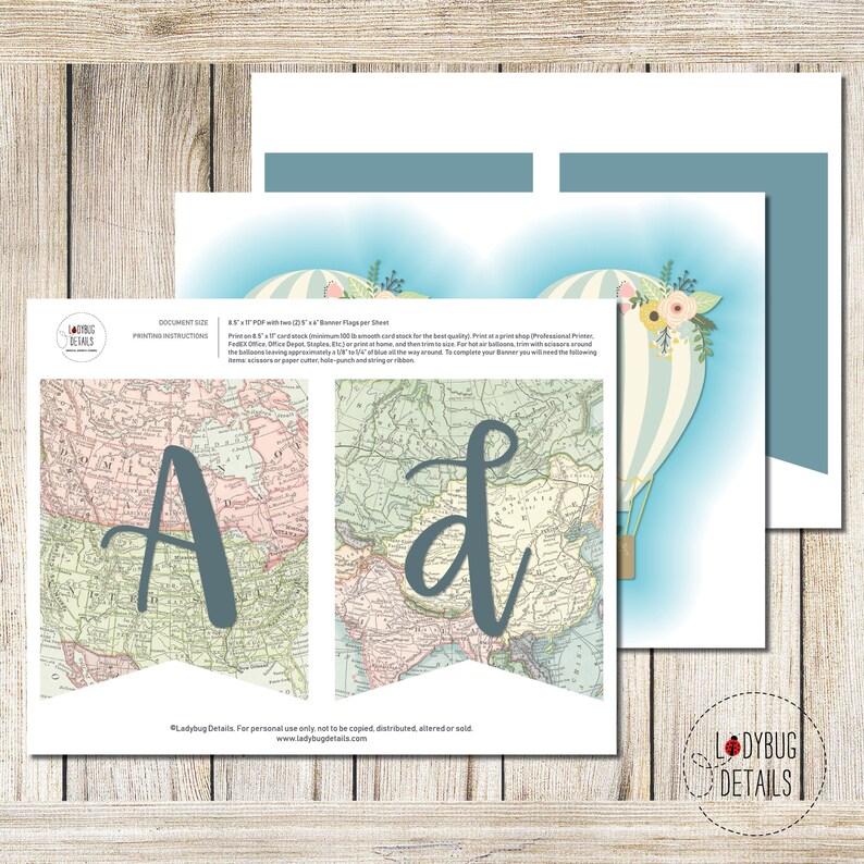 Let the Adventure Begin Banner Travel Printable Banner Etsy