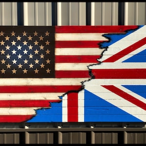 Wooden British Flag, Rustic British Flag, Union Jack Flag, Great Britain Flag, England Flag, Handmade British Flag, British, Wood Flag
