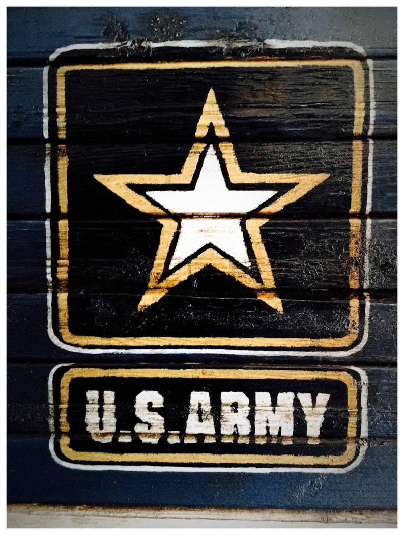 US Army, US Army Flag, Army Sign, American Flag, Military Flag, Wood American Flag, American Flag Sign, Weathered American Flag image 4