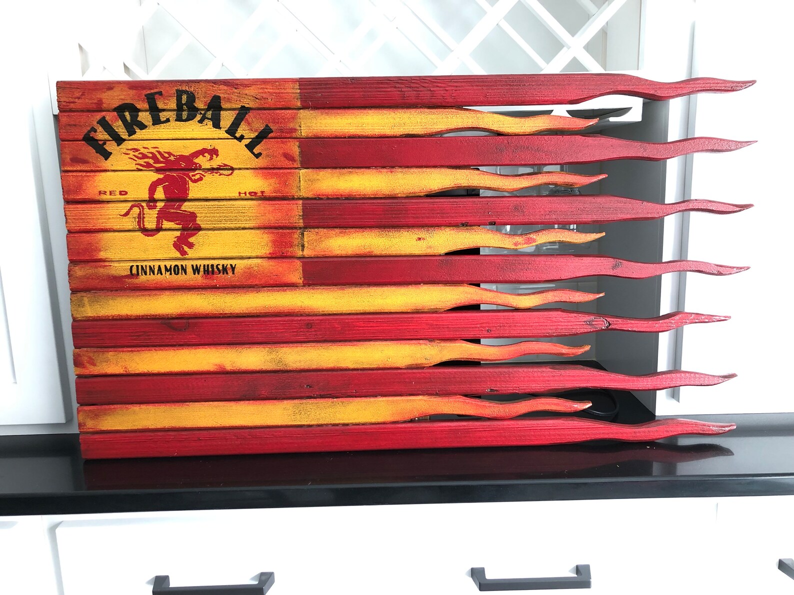 Fireball Whisky, Fireball Whisky Flag, Fireball Sign, Whisky Sign, Bar ...