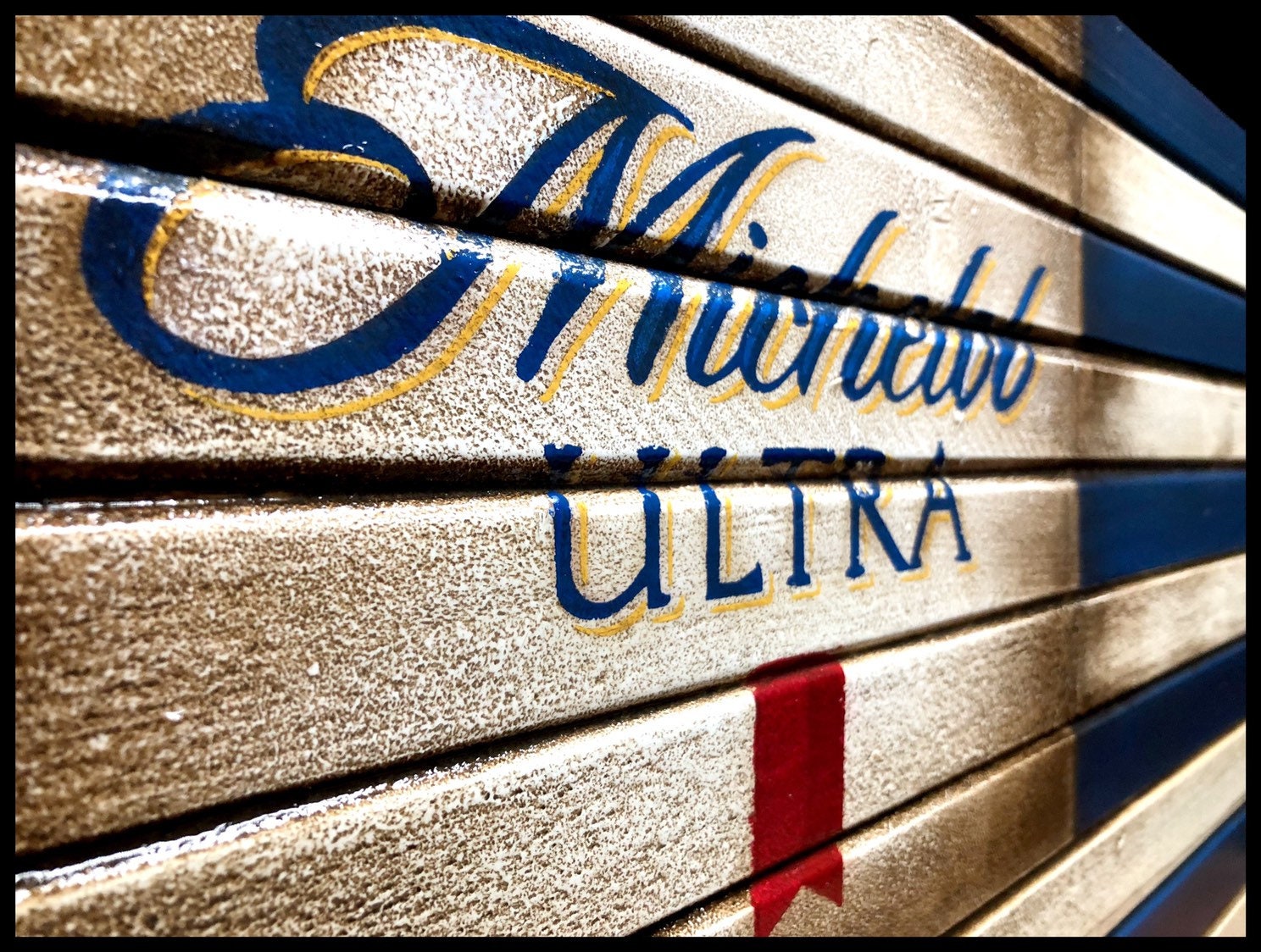 Michelob Ultra, drapeau Michelob Ultra Wood, Rustic American