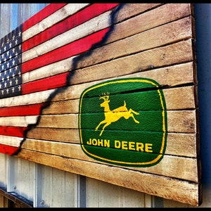 American John Deere Flag, American Flag, John Deere Flag