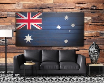 Australian Flag - Wood Australia Flag