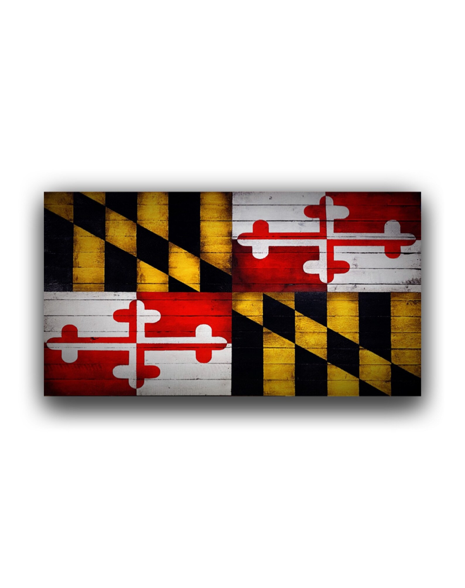 Maryland State Flag Wooden American Flag Rustic American | Etsy